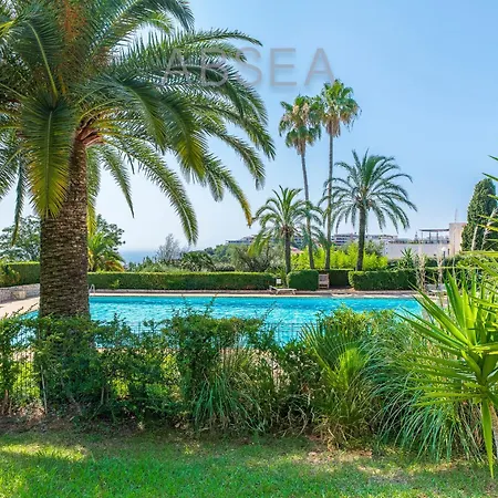 Nice Garden Apartment Pool Parking Air Conditioning Family Friendly Lägenhet Nice